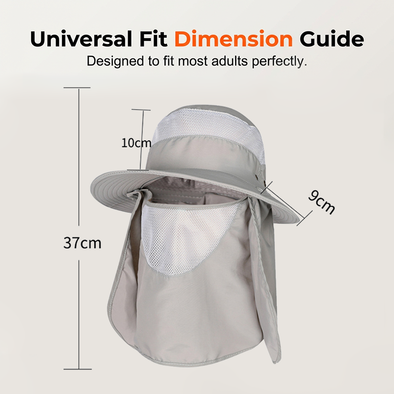 🔥Hot Sale Offers-Outdoor Sun Hat with Removable Flaps
