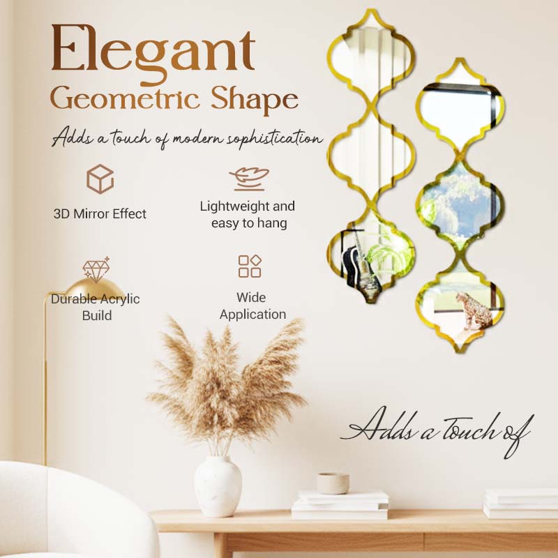 🔥50% OFF for a limited time🔥12PCS 3D Acrylic Mirror Rhombus Wall Stickers