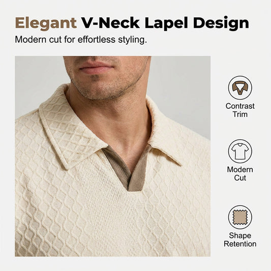 Men's Jacquard T Shirt & Shorts Set