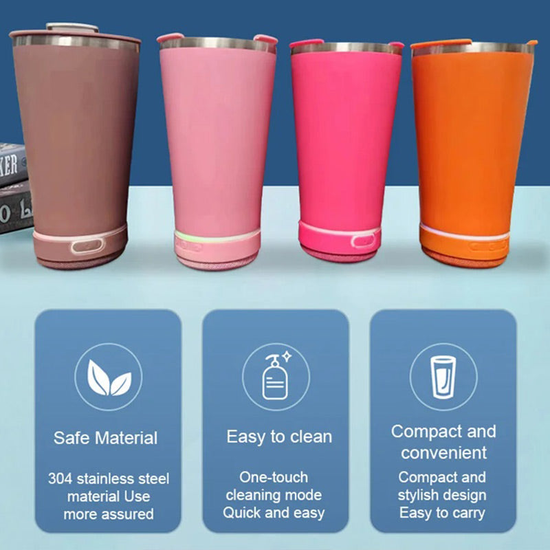 Bluetooth Audio Beer Mug with Bottle Opener