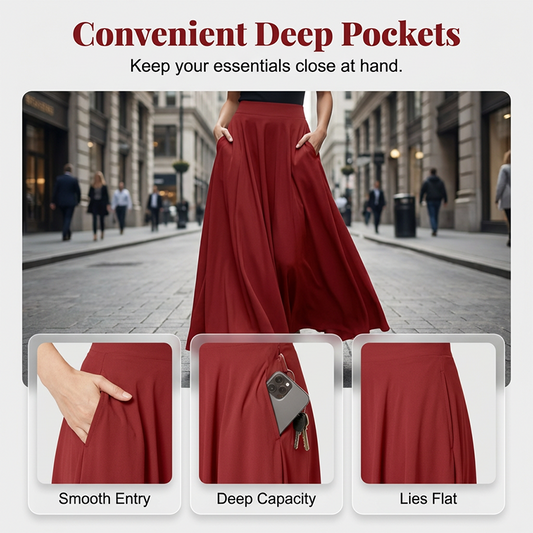 🔥Hot Deals-Figure-Flattering A-Line Maxi Skirt