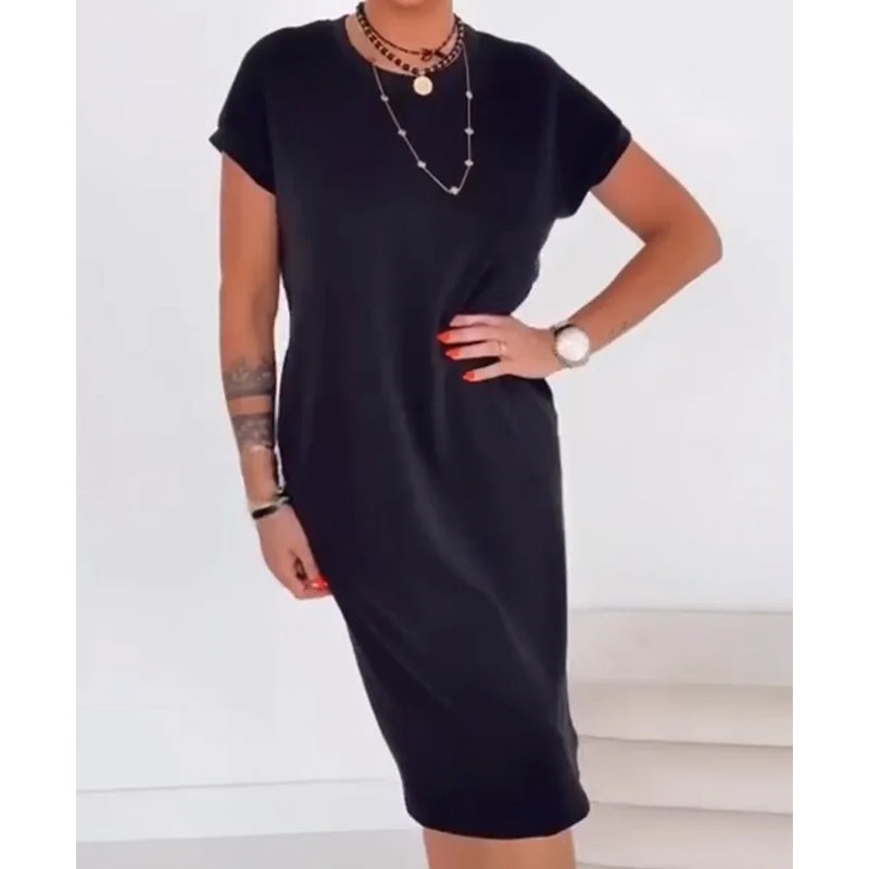 🔥Hot Sale 49% OFF⏳Women's Casual Short Sleeve T-Shirt Dress🌟 Effortlessly Stylish, All-Day Comfort 👗
