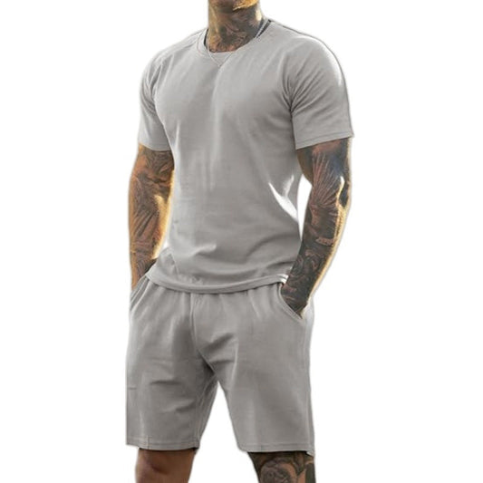 Men's Athletic T-Shirt & Shorts 2-Piece Set