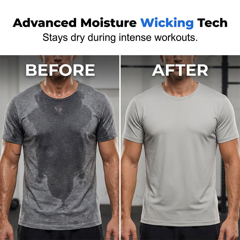 Men's Athletic T-Shirt & Shorts 2-Piece Set