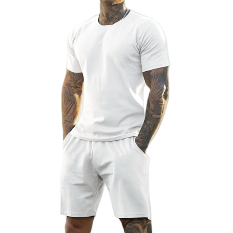 Men's Athletic T-Shirt & Shorts 2-Piece Set