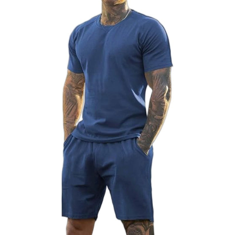 Men's Athletic T-Shirt & Shorts 2-Piece Set