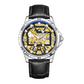 Men's Automatic Skeleton Stainless Steel Watch