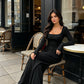 Women's Casual Square Neck Wide-Leg Jumpsuit