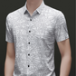 ⏳Time-Limited Special⏰Chic Abstract Geometric Pattern Short Sleeve Lapel Shirt for Men