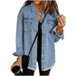 👚 50% OFF NOW! 💙 Women's Raw Edge Ripped Denim Jacket – Street Fashion, Multiple Pockets & Easy to Pair ✨