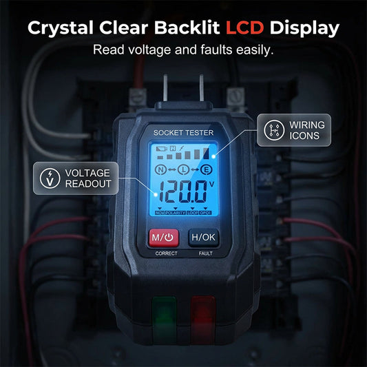 Multifunctional Digital GFCI Outlet Tester
