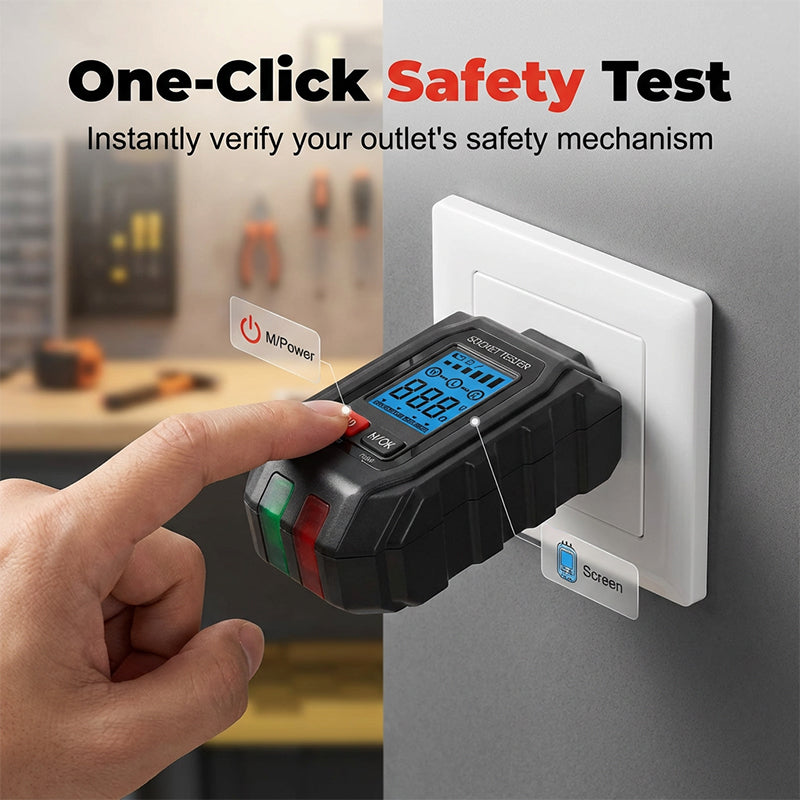 Multifunctional Digital GFCI Outlet Tester
