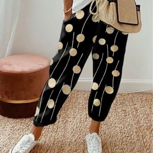 Women's Printed Multicolor Casual Pants