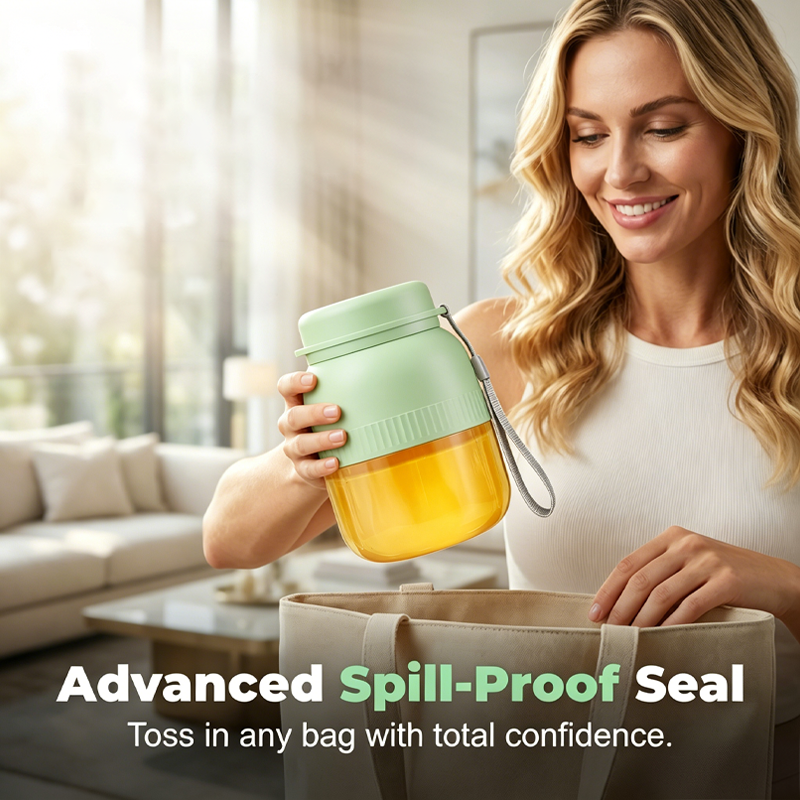 Portable Blender with Dual Lids & Cups