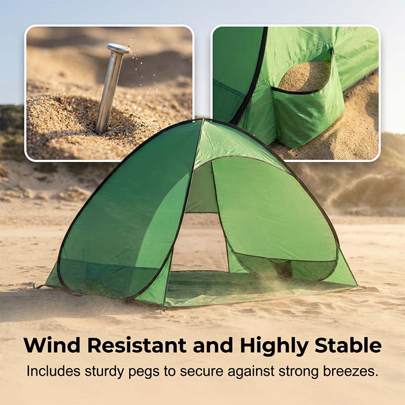 🔥 New for 2026! 🔥 Automatic pop-up beach tent – foldable for storage and reusable!