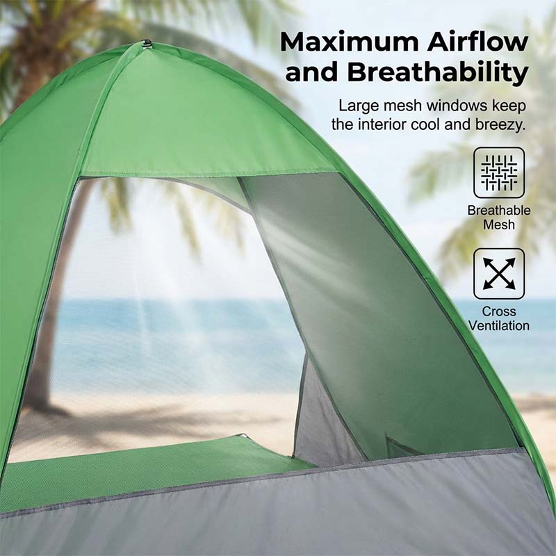 🔥 New for 2026! 🔥 Automatic pop-up beach tent – foldable for storage and reusable!