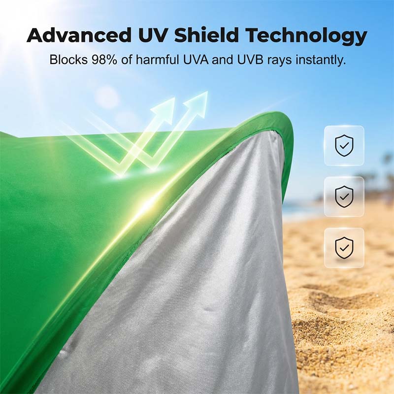 🔥 New for 2026! 🔥 Automatic pop-up beach tent – foldable for storage and reusable!