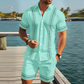 🥳SUMMER HOT SALE🥳💞50K+ SOLD!💥50% OFF! 🔥Men's Floral Print Short Sleeve Shirt & Shorts Set