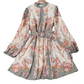 🔥Hot Deals-Romantic Floral Print High Neck Mini Dress