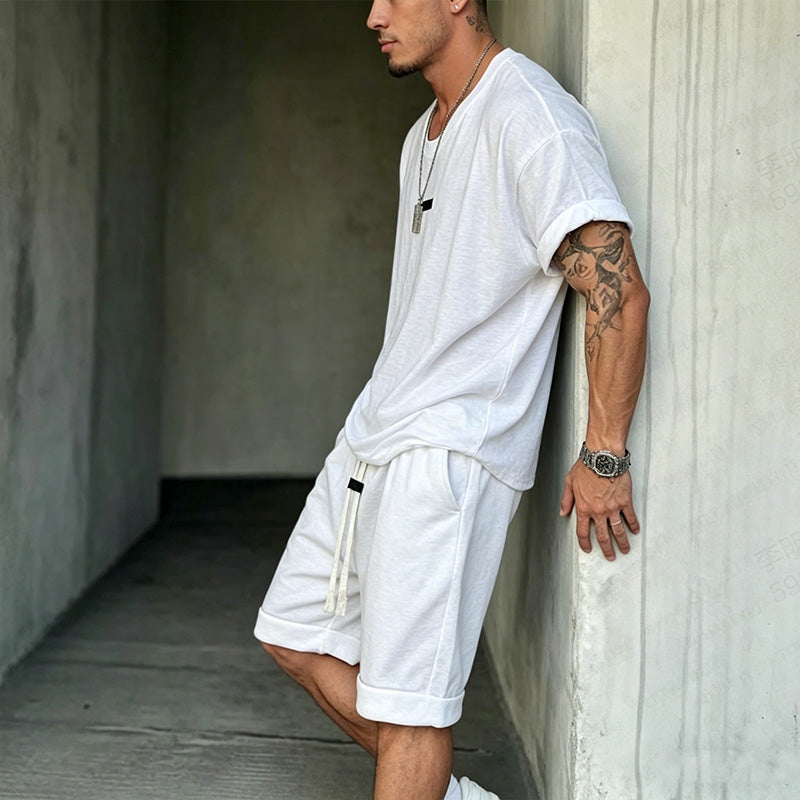 🎁New arrival 58% OFF & Free Shipping💥Men's Casual T-Shirt & Shorts Set