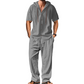 🔥Limited-time offer-Men's Casual Hooded Shirt & Pants Set