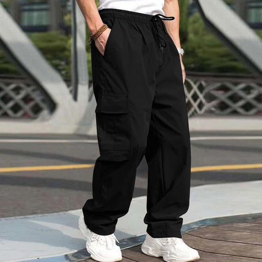 👖 Comfort Meets Style: Men’s Loose Fit Casual Pants with Multiple Pockets ✨