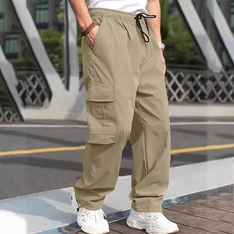 👖 Comfort Meets Style: Men’s Loose Fit Casual Pants with Multiple Pockets ✨