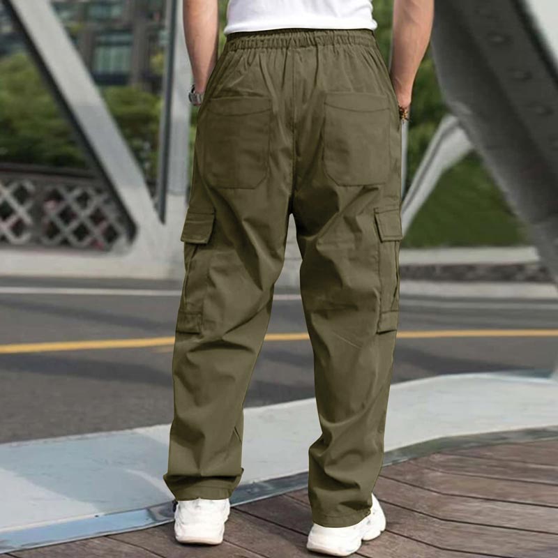 👖 Comfort Meets Style: Men’s Loose Fit Casual Pants with Multiple Pockets ✨
