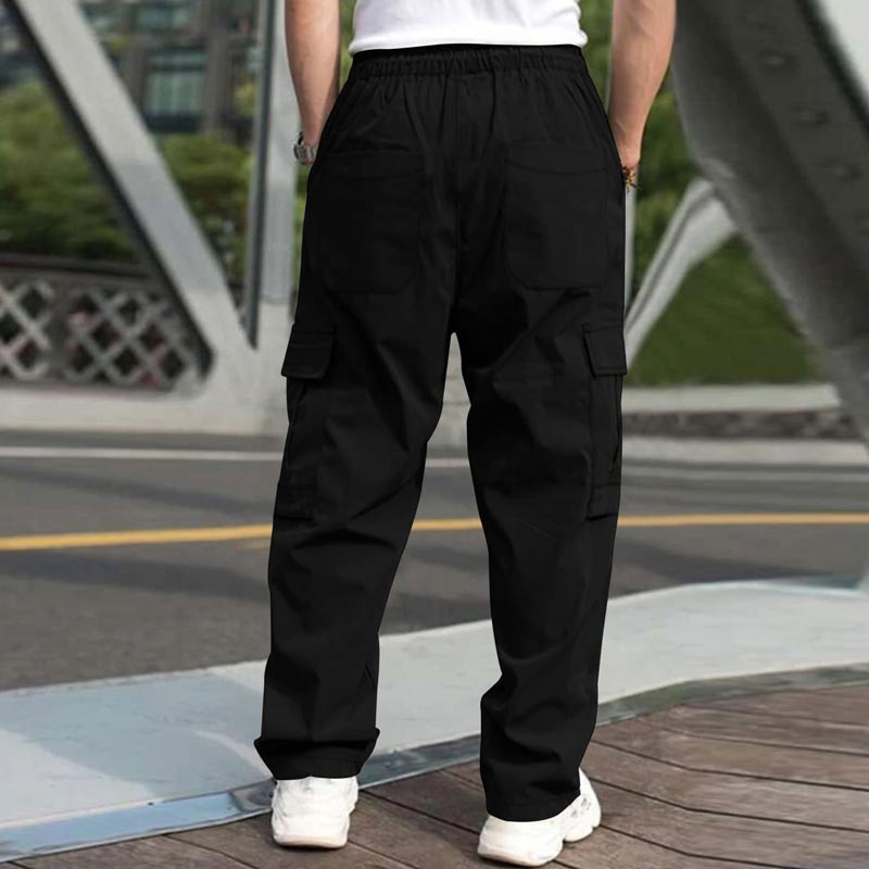 👖 Comfort Meets Style: Men’s Loose Fit Casual Pants with Multiple Pockets ✨