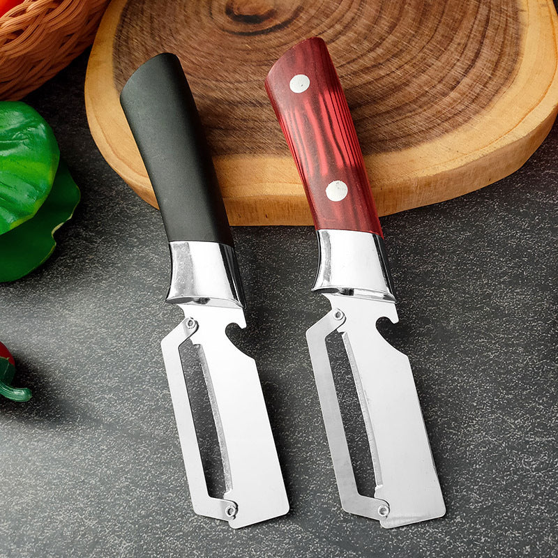 🥒 LIMITED TIME 50% OFF! ⚡ Thickened Stainless Steel Multi-Peeler – Heavy-Duty, Wide Blade, Bottle Opener 🍺