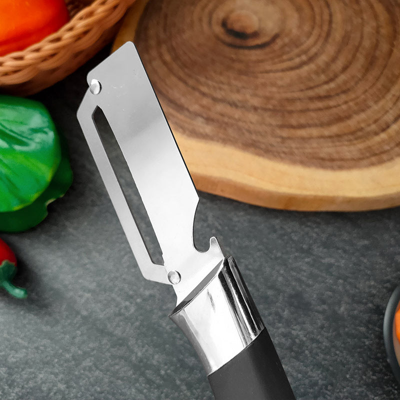 🥒 LIMITED TIME 50% OFF! ⚡ Thickened Stainless Steel Multi-Peeler – Heavy-Duty, Wide Blade, Bottle Opener 🍺