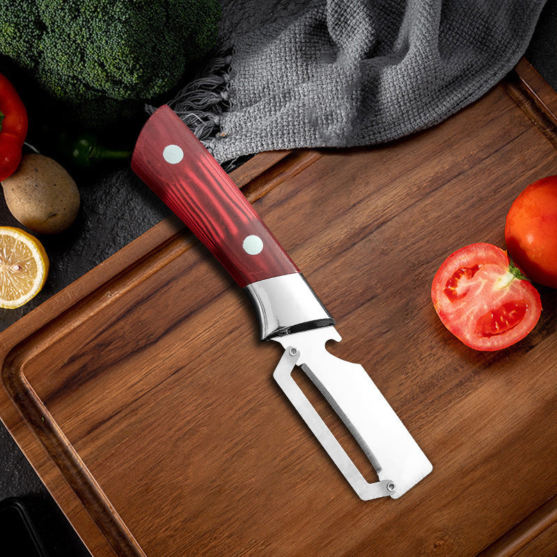 🔪 Tired of dull peelers? Meet our Thickened Stainless Steel Multi-Peeler – razor-sharp, ergonomic, peels & juliennes. Upgrade your kitchen today! 🥒