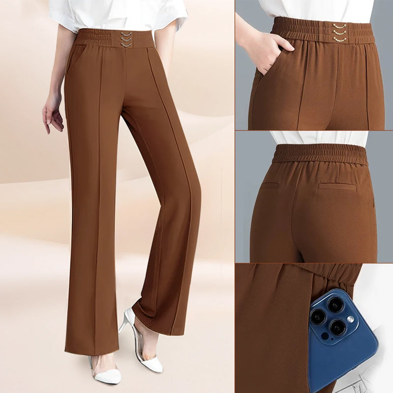 🎁New arrival 40% OFF💥Women's High-Waist Wide-Leg Trousers