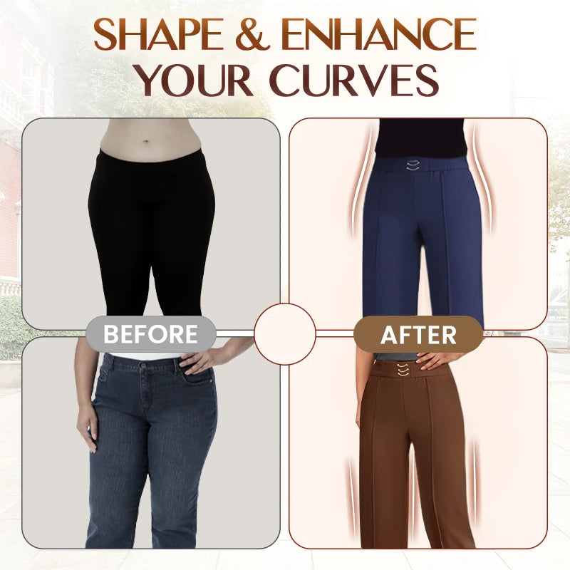 🎁New arrival 40% OFF💥Women's High-Waist Wide-Leg Trousers