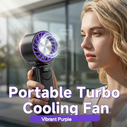 Portable Handheld Cooling Fan with Smart Display