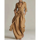 Women's Collared Top and High-Waist Pants Set