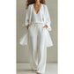 ⏳Limited-time 50% off⏰Elegant Wide-Leg Trousers, Inner Top & Cardigan (3-Pcs Set)🧥👚👖