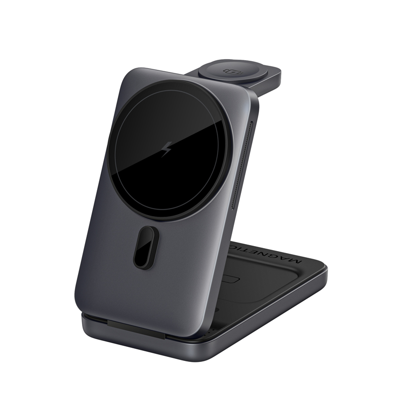 3-in-1 Foldable Magnetic Wireless Charger Stand