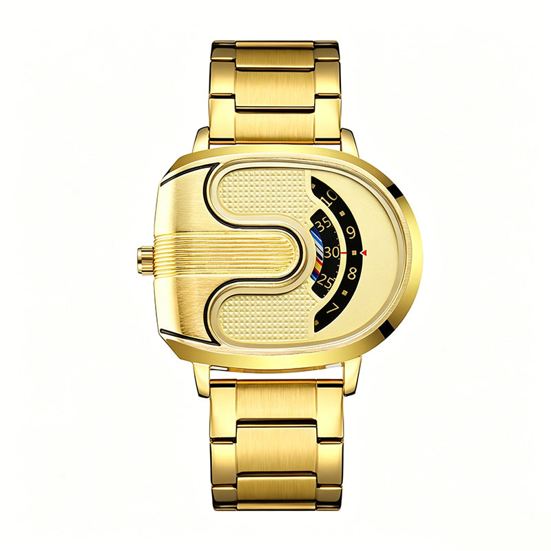 Men's Fashion U-Shaped Dial Watch