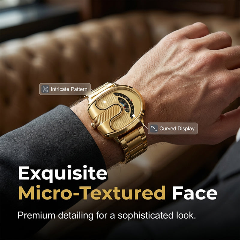 Men's Fashion U-Shaped Dial Watch
