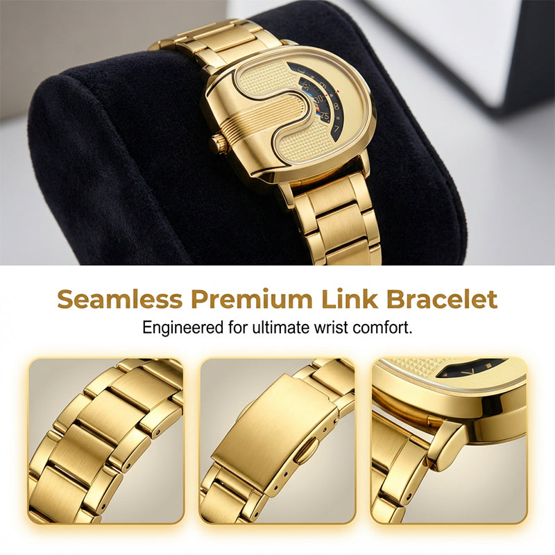 Men's Fashion U-Shaped Dial Watch