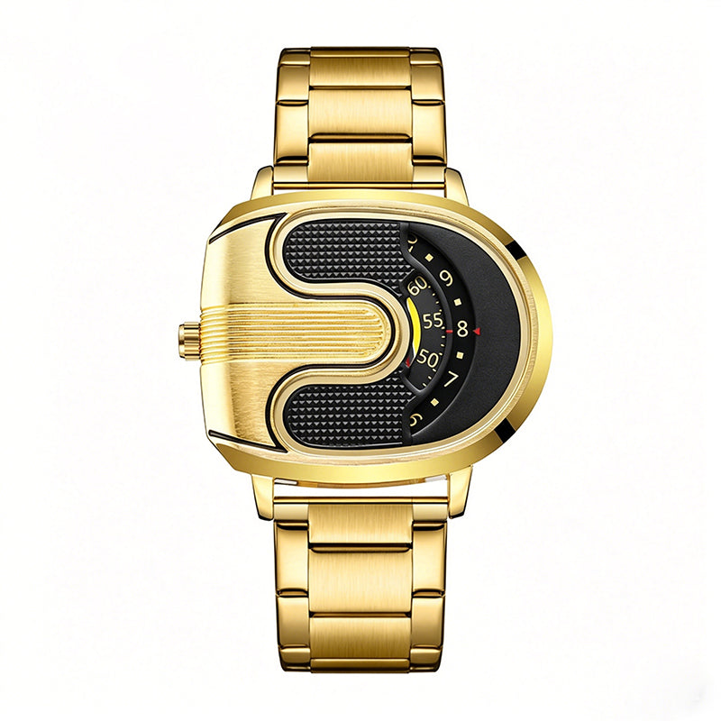 Men's Fashion U-Shaped Dial Watch