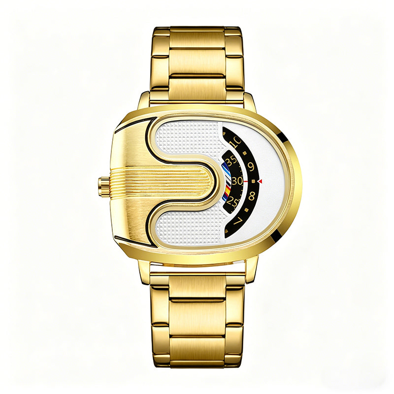Men's Fashion U-Shaped Dial Watch