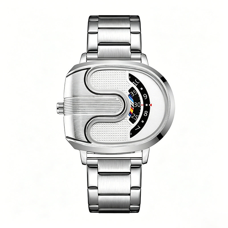 Men's Fashion U-Shaped Dial Watch