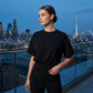 Women's Crew Neck Top with Cinched Waist