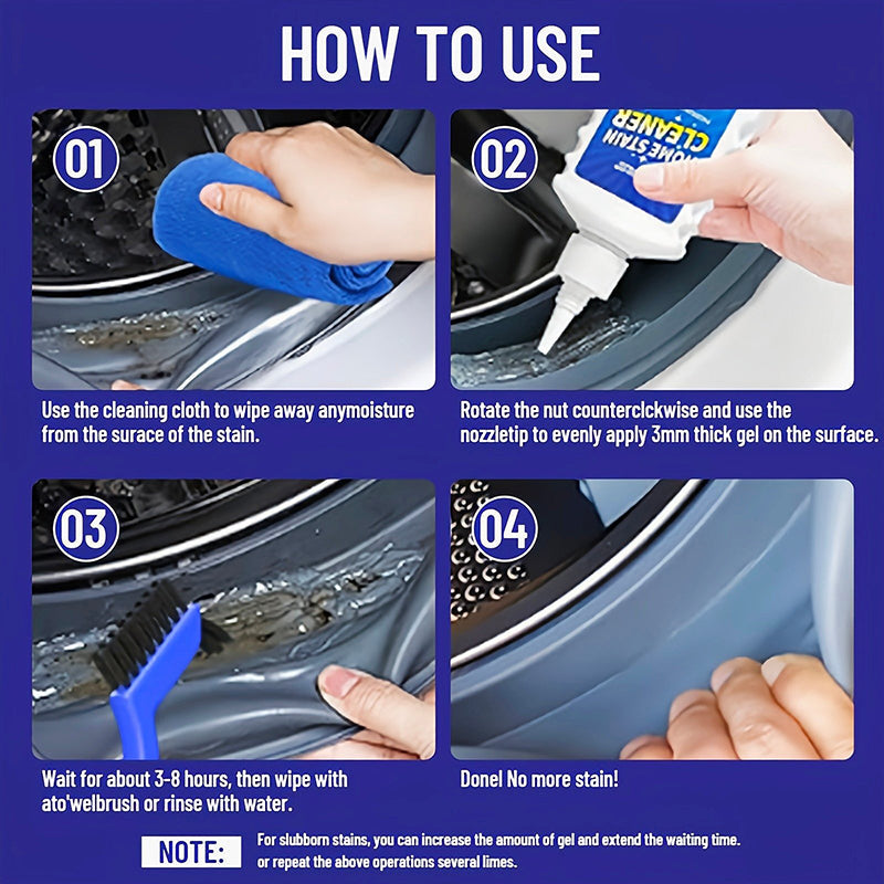 🧴 Mold & Stain Remover Gel – Penetrates Deep, Bleach-Free, Works on Grout & Silicone 🚫🦠✨