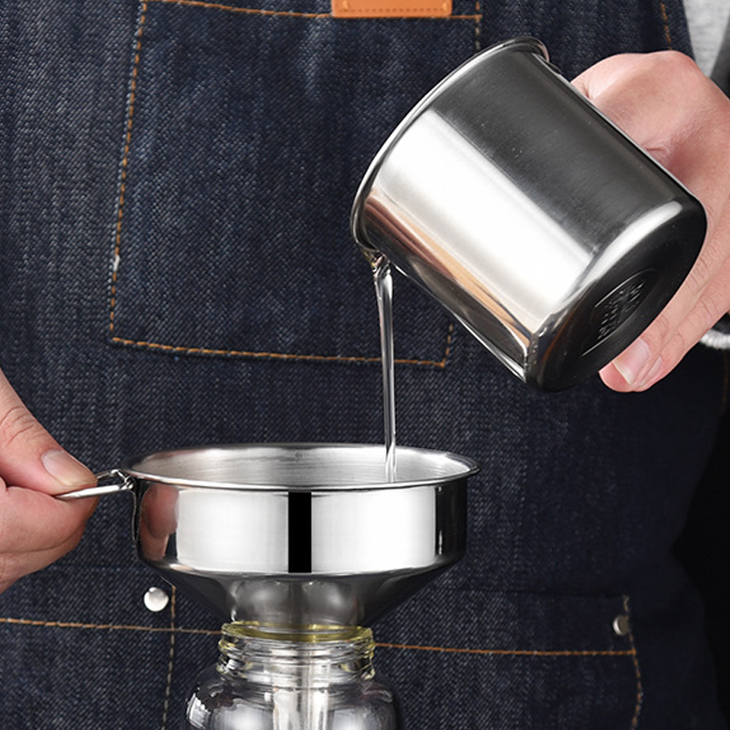 ⏰🔥LIMITED TIME 50% OFF! 🍳 Stainless Steel Kitchen Funnel – Durable, Easy to Use & Perfect for Cooking, Baking & Storage ✨🧑‍🍳