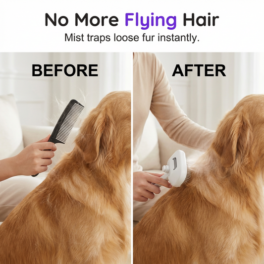 🔥Limited-Time Offer-Self-Cleaning Mist Pet Brush with UV Light
