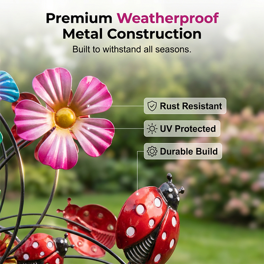 ☀️ 50% OFF NOW! 🌀 Solar-Powered Wind Spinner for Garden – Weatherproof Metal, Dual-Direction Rotation & Easy Ground Anchor ✨