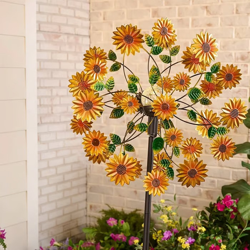 ☀️ 50% OFF NOW! 🌀 Solar-Powered Wind Spinner for Garden – Weatherproof Metal, Dual-Direction Rotation & Easy Ground Anchor ✨